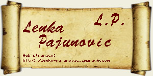 Lenka Pajunović vizit kartica